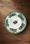 Green Romance 6-Person Porcelain Cake Plate - 2