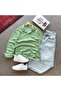 Men's Corded Fabric Shirt and Baggy Pants 2-Piece Set