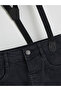 Black Strappy Boy's Jean Pants - 2