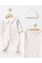 Desire Patterned Self-Gloved 3-Piece Organic Hospital Discharge Set for Newborns - 7