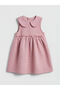 Lcw Baby Pink Peter Pan collar Baby Girl Dress and T-Shirt - 2