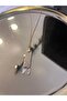 Long Plate Steel Necklace with Name That Can Be Written on - 2