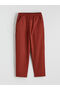 Brown Elastic Waist Boys' Trousers