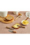 6-Piece Wooden Strappy Breakfast Knife Set – 10 cm Natural and Sharp Blades - 3