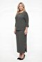 Women's Khaki Summer Clothes with Elastic Waist, Sleeves and Side Zippers with Accessories Top and Bottom Set - 2