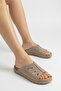 Genuine De Leather Am Orthopedic Suede Suede Uk Special Design Slippers for Those with Thin Feet - 4