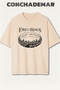 The Lord of the Rings Printed Premium Oversized Cotton Lu T-Shirt