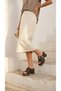 Buckle Detail Open-Front High-Heeled Comfortable Women's Summer Shoes Slipper Sandals - 7