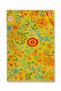 Mosso Green Theme Flower and Cheetah Figure Patterned Woven Base Modern Decorative Rug Mosso3261