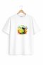 Unisex Crew Neck Design Tshirt with Tennis Ball Image - 3