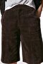 ALLBUCKS PULL&BEAR %100 جلد سويدي جلد شورت برمودا ABPNB3745 - 5