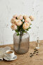 Artificial Flower 9-Piece Polite Luxury Gonca Rose Branch Bunch 35 cm Salmon - 2