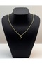 Xuping Snake Back Chain P Letter Pendant with Zircon Stone Women's Necklace Vip Series