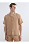 Brown Comfortable Fit Dobby Men's Shirt