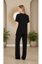 Knitted Viscose Crew Neck Short Sleeve Pajama Set Bm-1769 - 2