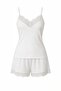 Knitted Viscose Strap Lace Piece Bustier Shorts Set Bm-1770 - 3