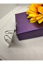 Zircon Stone Inside the Ring Heart Model Steel Earrings - 2
