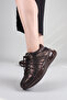 Nano Seam Detail Sports Shoes Brown - 3
