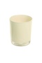 6 Pieces Cream Flat Glass Cups - Suitable for Filling - 3