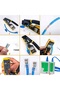 مجموعة أدوات الشبكة: كماشة EZ RJ45 Cat6 + جهاز اختبار الشبكة RJ45 RJ11 + سكين إضافي كهدية 🚀 - 8