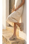 Double Buckle Detail High Wedge Heel Lu Suede Comfortable Women's Summer Slipper Sandals - 8