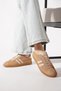 Kalecer Double Stripe Genuine Leather Women's Sports Shoes Mink Suede - 5