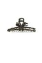 Stoned Smoked Color Metal Hair Clip - 3