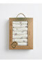 7-Pack 100% Cotton Muslin Baby Mouth Wipes – Floral Print , Gift Set in Box - 6