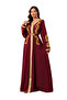 Mediterranean Floral Bell-Sleeve Kaftan