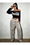 Women's Voila Printed Cropped Boat Neck Sweatshirt - 2