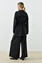Zippered Modal Sweatshirt Set Black - 5