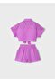 Front Tie-Detail Girls' Shorts Set_Mnvs3210 - 4
