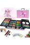 Premium Deluxe Art Set with Aluminum Case Drawing & Painting Kit for Kids 145 Pcs - 6
