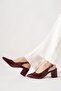 Malites Flat Dova Arka With Scarf Women's Shoes Burgundy Wrinkled - 2