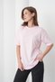 Women's Pink-Black Cotton Pack Crew Neck T-Shirt Pocketed Jogger Pants Top and Bottom Set - 6