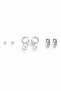 Women's Steel 3-Piece Earring Set Does Not Fade