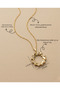 316L Steel Gold Baguette Stone Infinity Loop Necklace - Tarnish Resistant Hypoallergenic - 3
