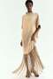 Fringe-trimmed dress