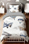 Sky Adventure Patterned Single Baby Kids Bedding Set - 2