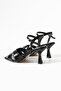 Black Square Toe Pack Women's Heeled Shoes - 4