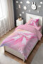 Pink Bow Patterned Single Baby Kids Bedding Set - 3