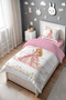 Rainbow Princess Patterned Single Baby Kids Bedding Set - 3