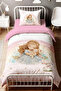 Sleeping Princess and Her Rabbit Patterned Single Baby Kids Bedding Set - 2