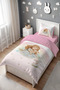 Sleeping Princess and Her Rabbit Patterned Single Baby Kids Bedding Set - 3