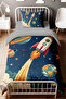 Blue Space Travel Patterned Single Baby Kids Bedding Set - 2