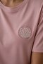 Women's Short Sleeve Stretch Fabric Pajama Set Pink - 4