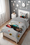 Adventure Team Patterned Single Baby Kids Bedding Set - 3