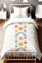 Smiling Sky Patterned Single Baby Kids Bedding Set - 2