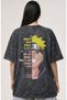 Naruto Uzumaki Anime Printed Unisex Oversized Vintage Washed T-Shirt - 3