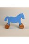 Wheeled Horse Wooden Toy Decor
